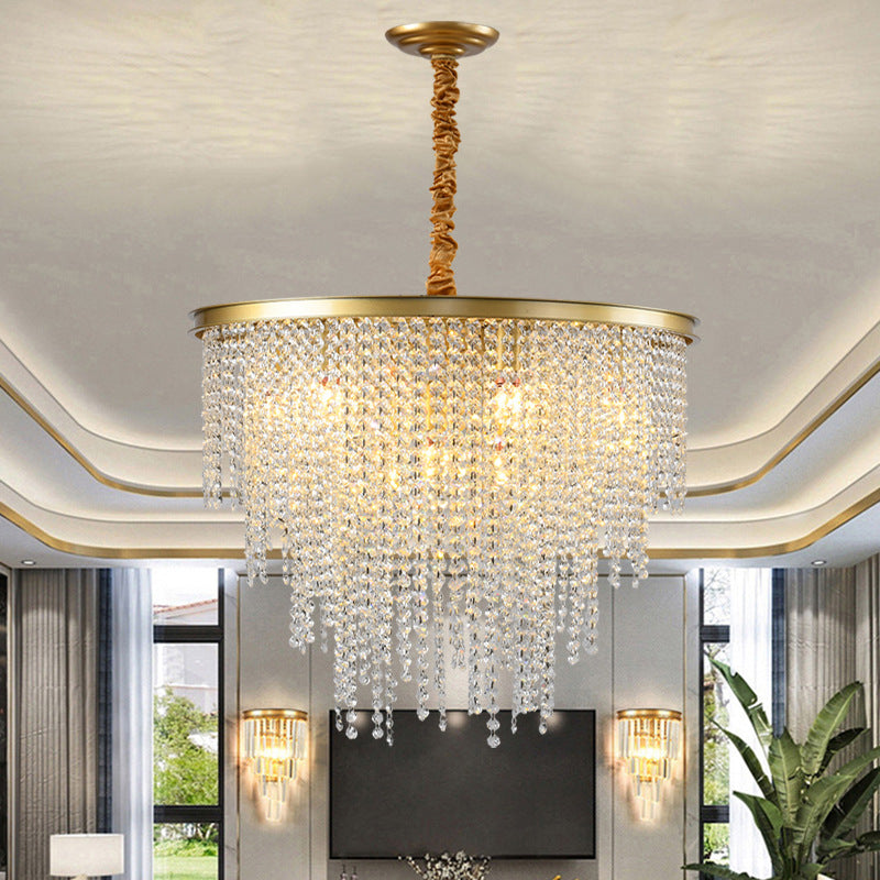 Crystal Raindrop Pendant Chandelier