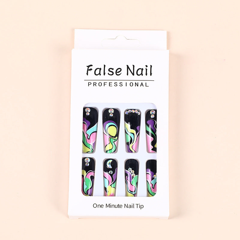 Creative wave pattern artificial nails Stornfield