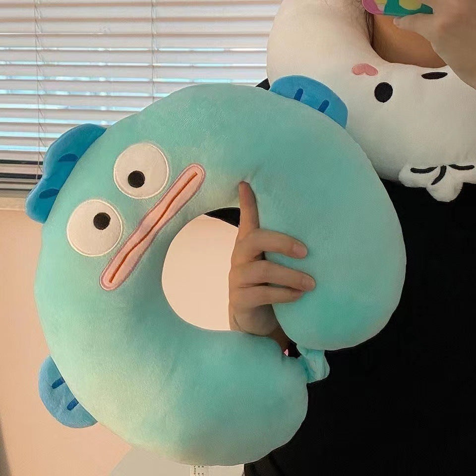 Women's Neck Pillow with Fun Alien Design Stornfield