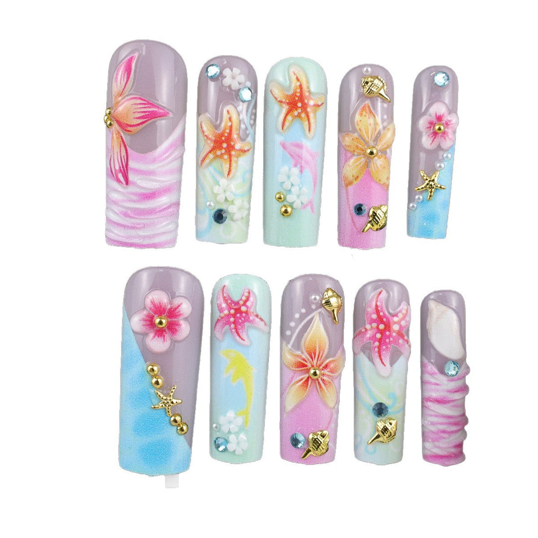 Nail set with maritime motifs Stornfield