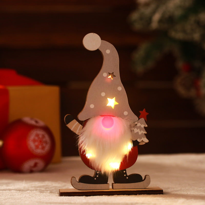 Decorative Christmas gnome with LED lighting Stornfield