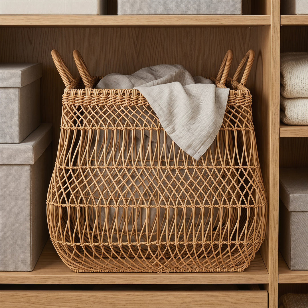 Handwoven Storage Basket with Open Design Stornfield