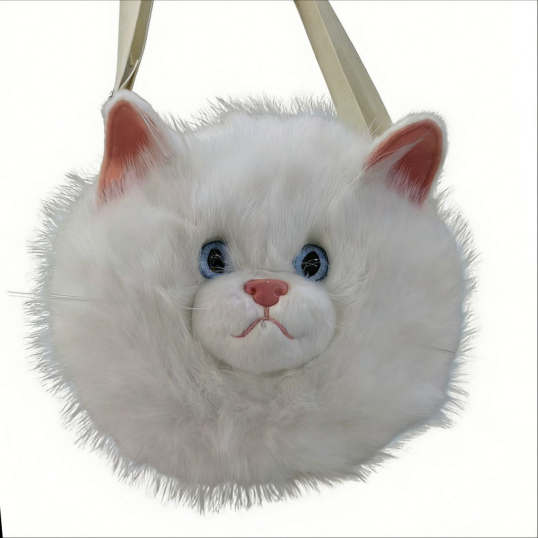 Playful Plush Cat-Themed Crossbody Bag Stornfield