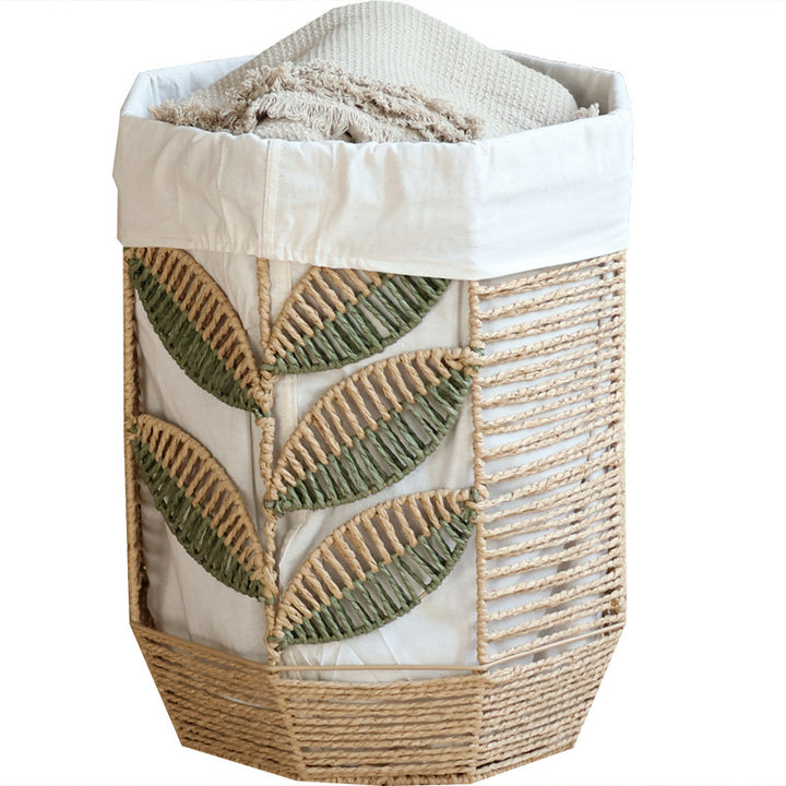 Storage basket with plant design Stornfield