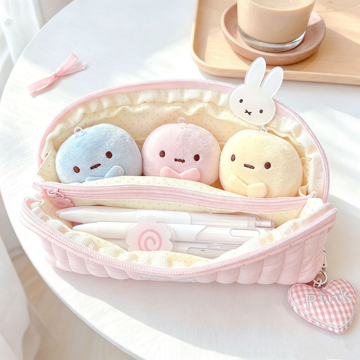 Cute Plush Animal-Themed Pencil Case