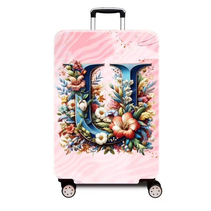 Ladies hard shell suitcase with luxurious floral design Stornfield