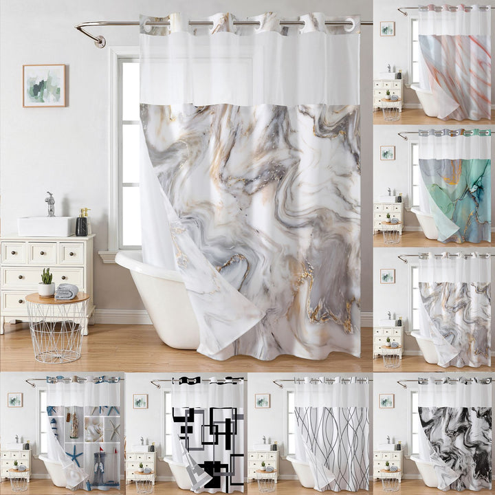 Marble-Design Shower Curtain Stornfield
