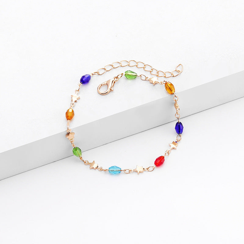 Colorful Star Charm Anklet Stornfield
