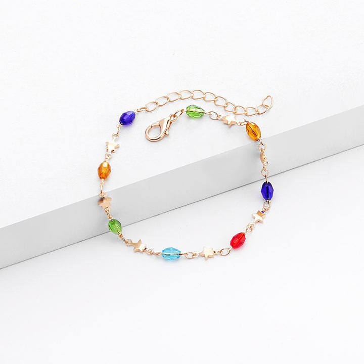 Colorful Star Charm Anklet Stornfield