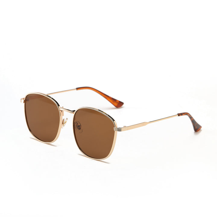 Women's fashionable hexagon sunglasses with luxurious metal frame Stornfield