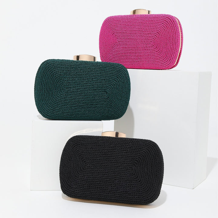 Rope-Textured Evening Clutch