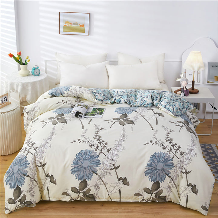 Elegant Floral Patterned Duvet Cover Set