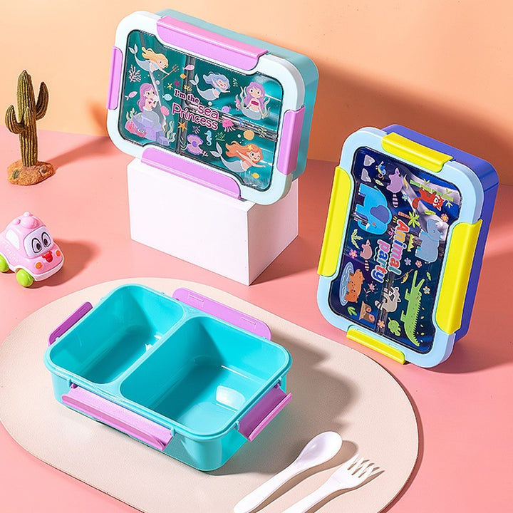 Fun-Themed Multi-Sectional Bento Lunch Box