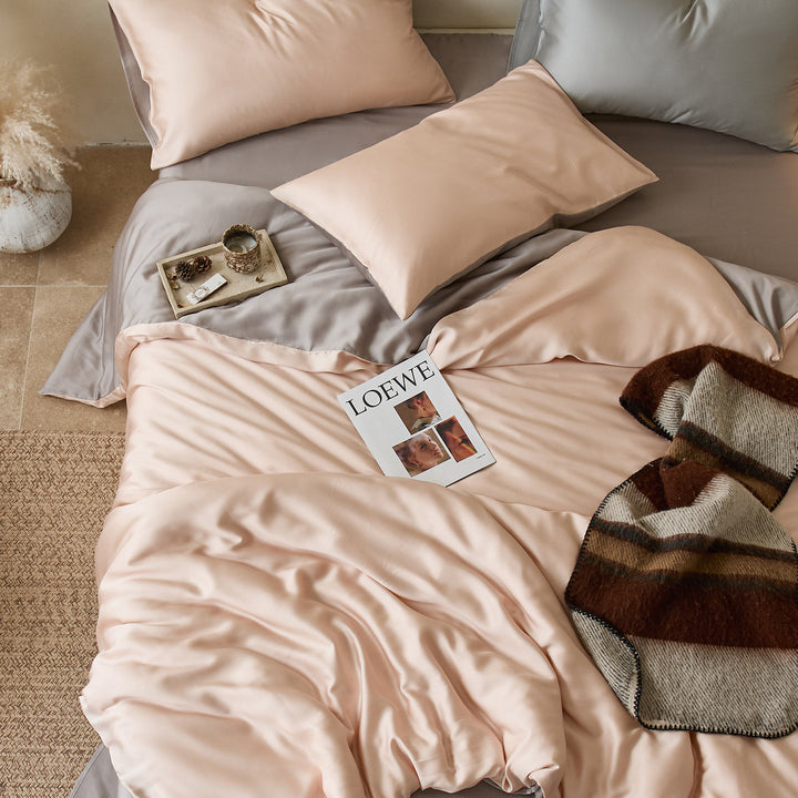 Luxurious satin bedding set with silky soft touch and extra soft pillowcases