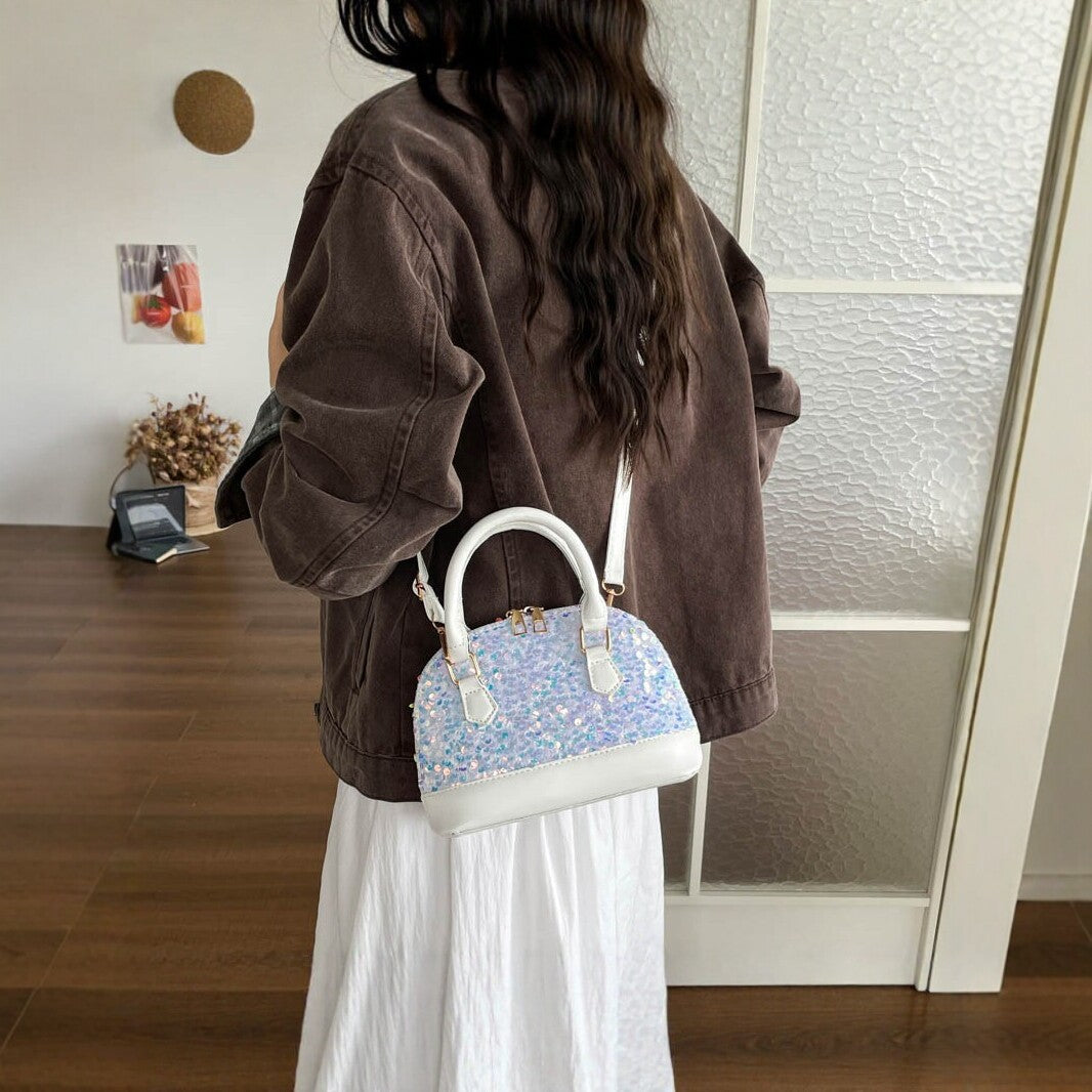 Sequin-Embellished Handbag