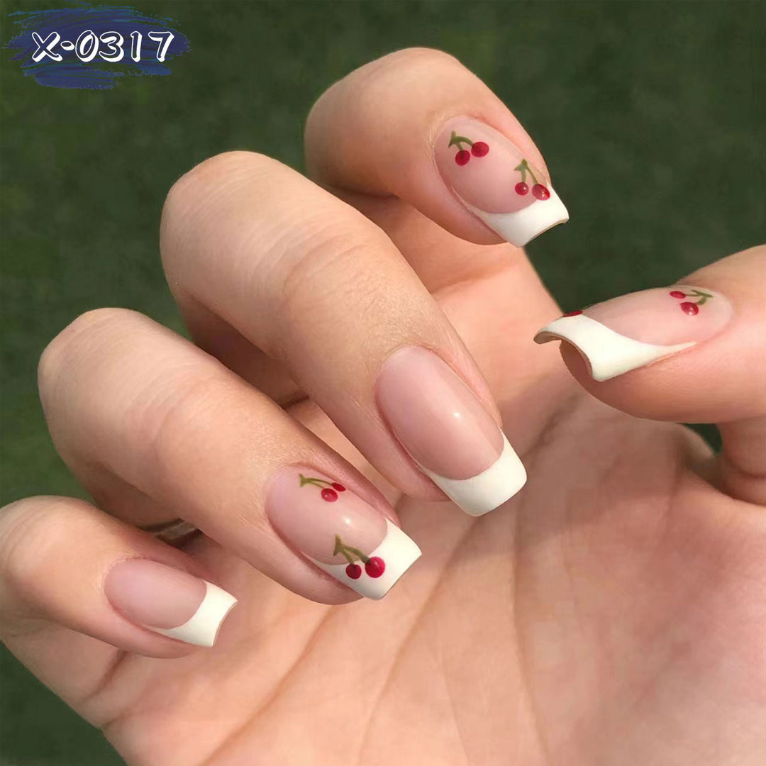 Cherry Blossom French Tip Nail Art Kit