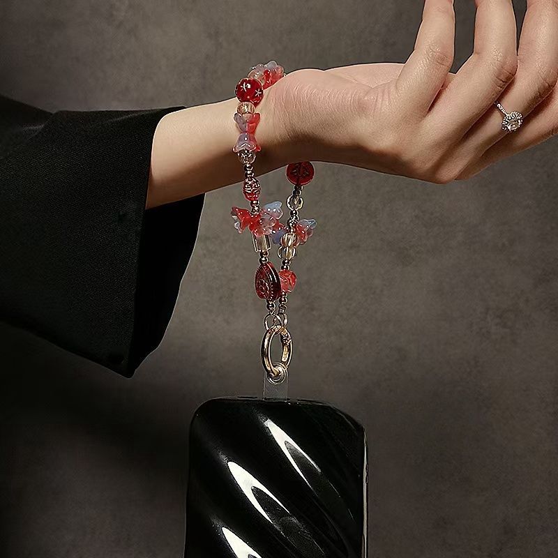Decorative Bead Charm Keychain Holder Stornfield