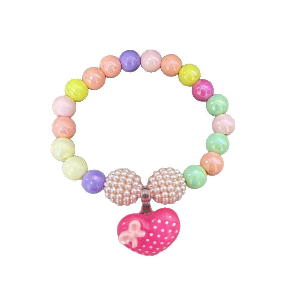 Colorful bracelet with flower charms Stornfield