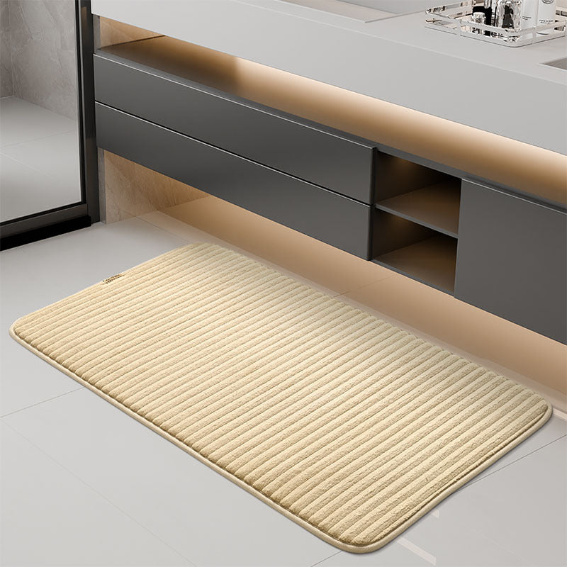Absorbent Ribbed Bath Mat