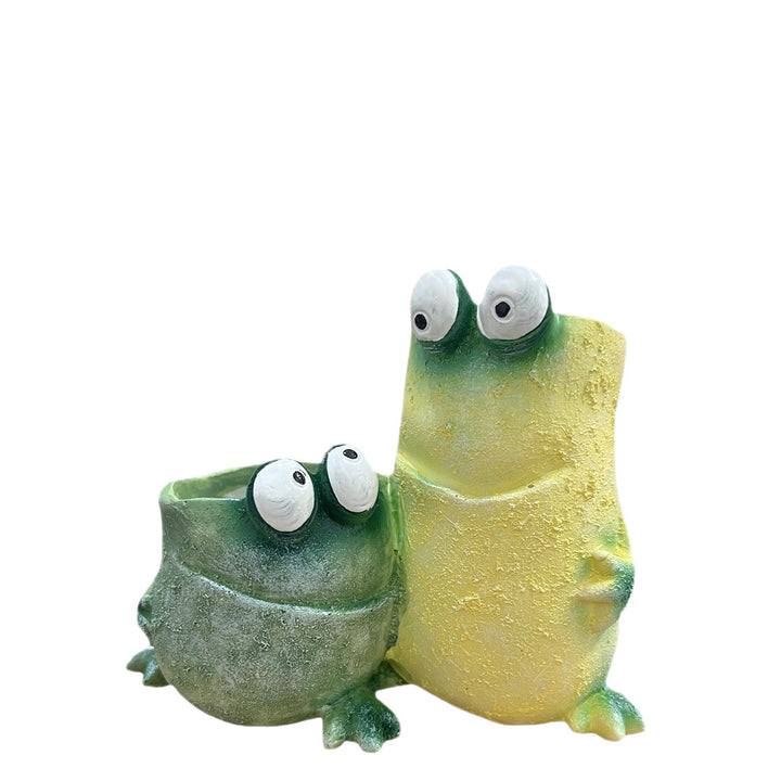 Decorative plant pot in frog design Stornfield