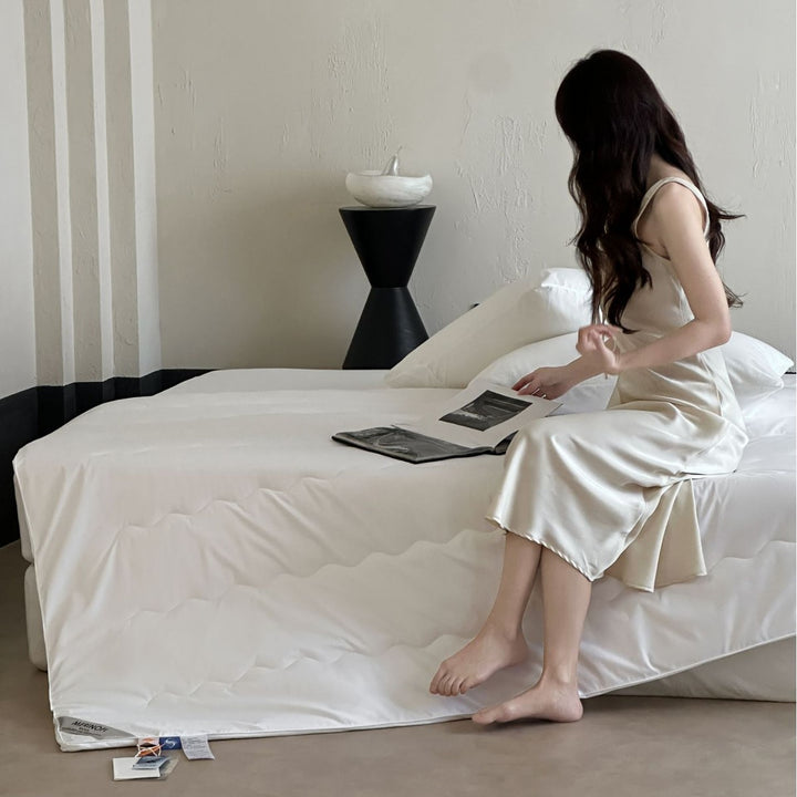 Satin Bias-Cut Slip Midi Dress