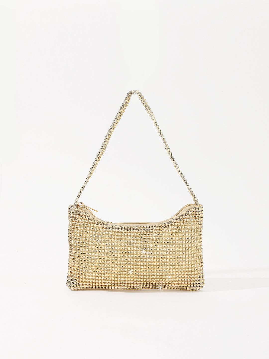 Elegant Rhinestone-Embellished Handbag