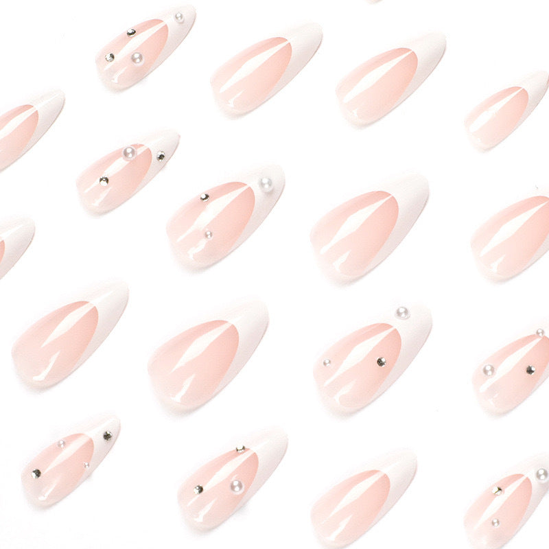 Artificial nail set with luxurious 3D accents and glitter embellishments Stornfield