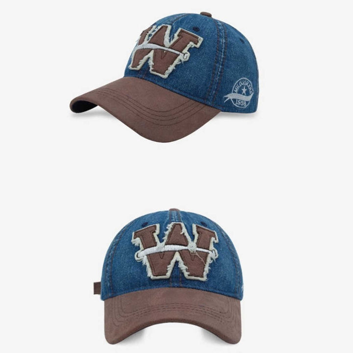 Men's Distressed Denim Baseball Cap Stornfield