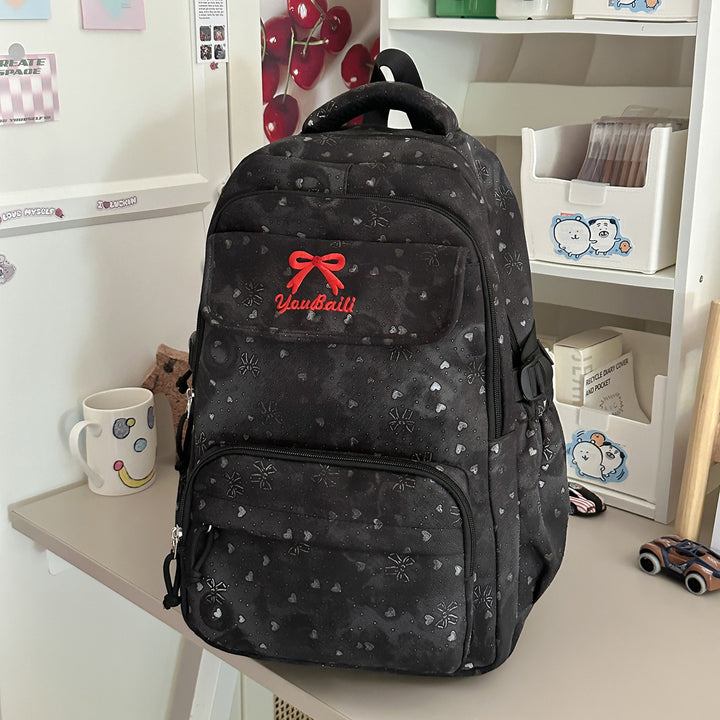 Playful Illustrated Graphic Backpack Stornfield