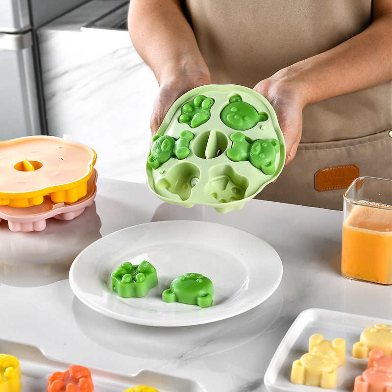 Silicone ice cube mold with animal motifs Stornfield