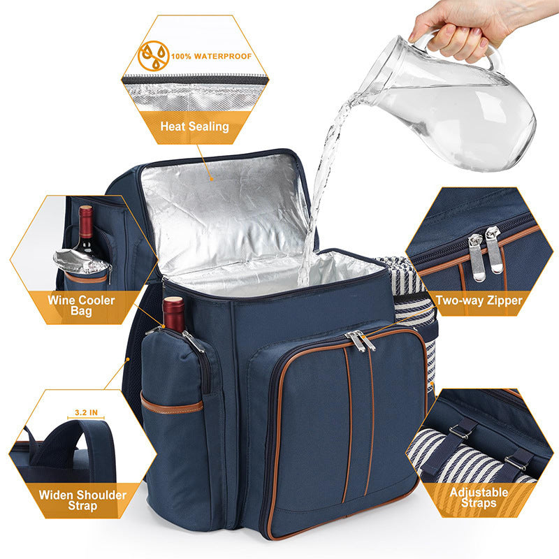 Picnic Backpack with Comprehensive Dish Set Stornfield