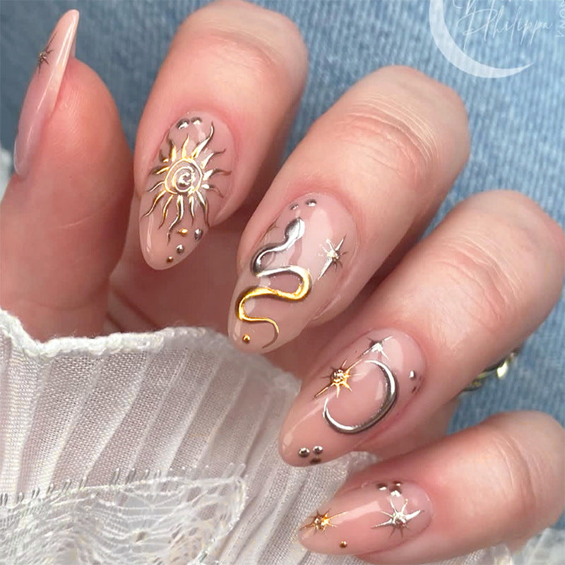 Celestial-Themed Press-On Nails Stornfield