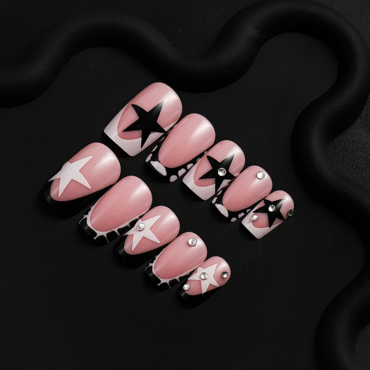 Elegant Artistic Press-On Nail Art Set Stornfield
