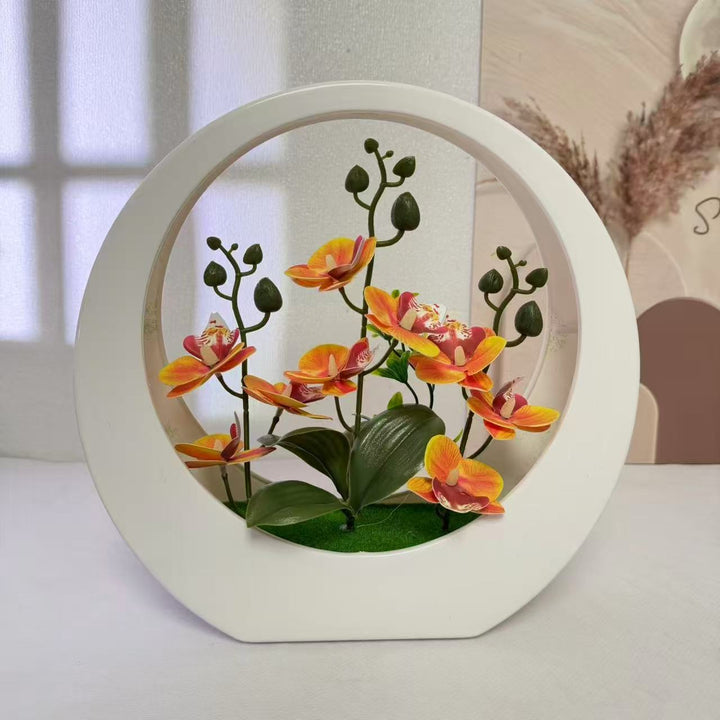 Elegant Decorative Orchid Plant Display for Home Decor