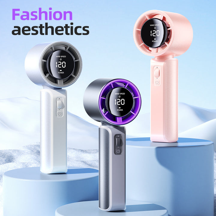 Ladies Hand Fan with LED Display and Turbofan Stornfield