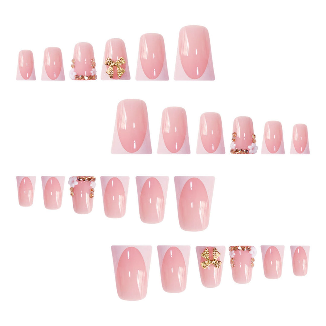 Decorative Nail Art with Glittering Bow Stornfield