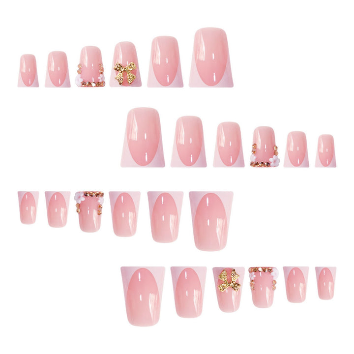 Decorative Nail Art with Glittering Bow Stornfield