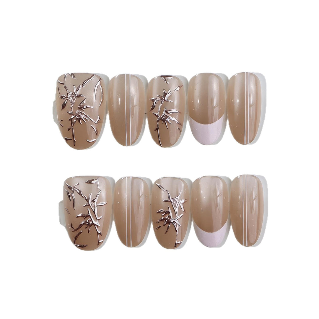 Elegant Nail Art Set with Artistic Designs Stornfield