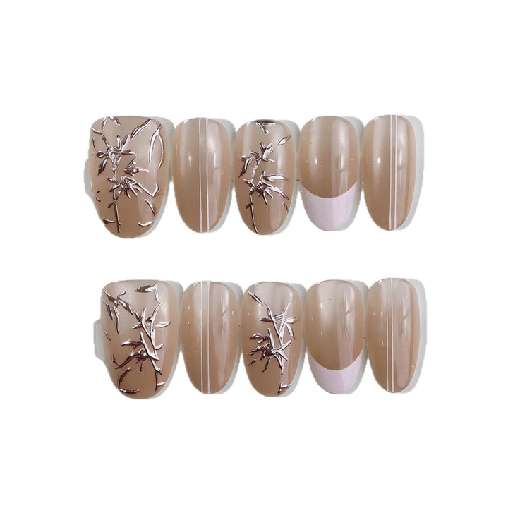 Elegant Nail Art Set with Artistic Designs Stornfield