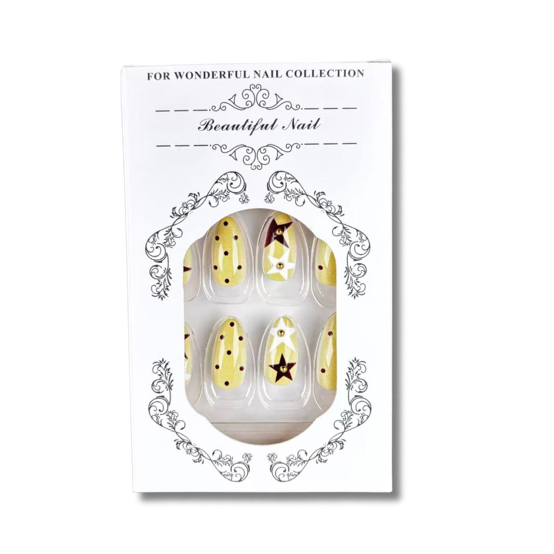 Premium Decorative Press-On Nail Art Set