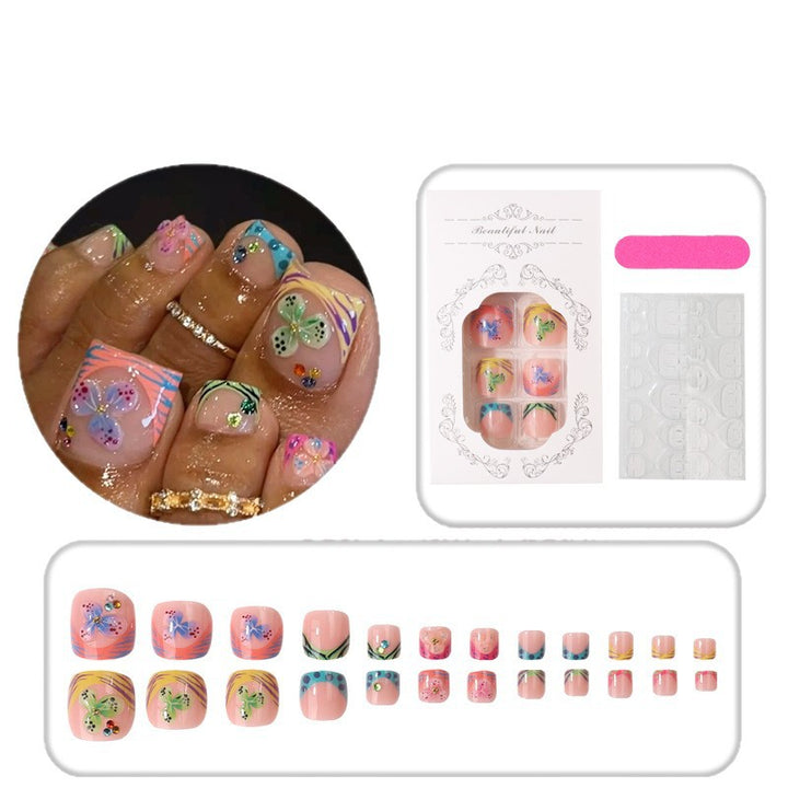 Vibrant Artistic Press-On Nail Tips Collection Stornfield