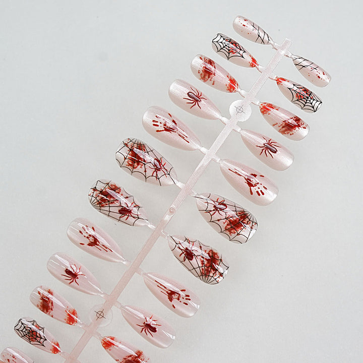Halloween-Themed Press-On Nail Art Set Stornfield