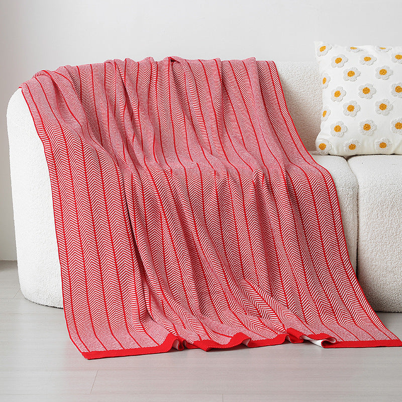 Ladies cuddle blanket with zigzag pattern Stornfield