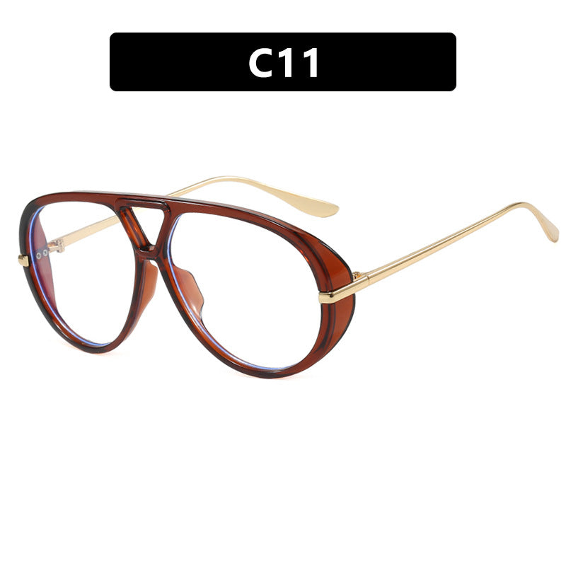 Women's oversized sunglasses with elegant plastic frame and mirrored lenses Stornfield