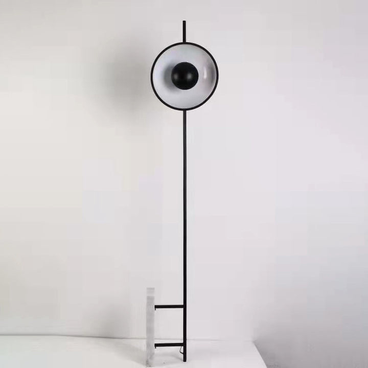 Minimalist Sculptural Floor Lamp with Marble Base