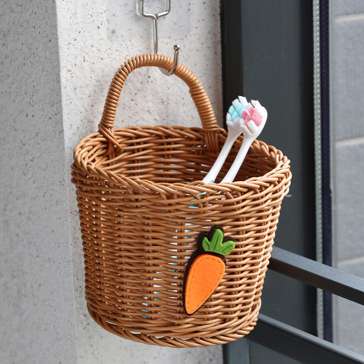 Unisex Braided Storage Basket with Sturdy Handle Stornfield