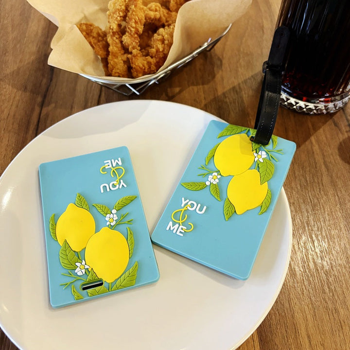 Lemon-Themed Travel Luggage Tag Stornfield