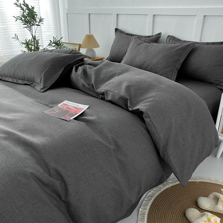 Modern Grid Pattern Comforter Set