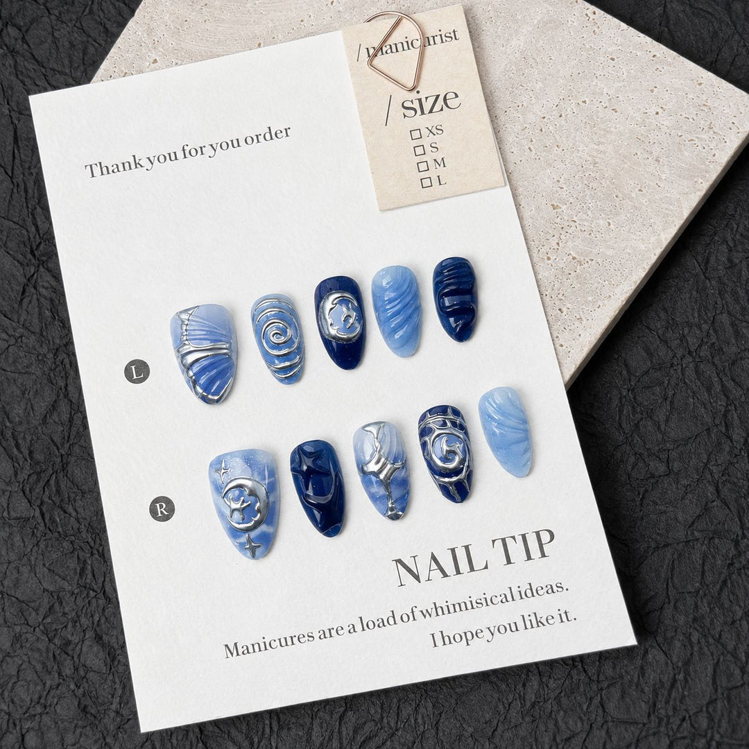 Premium Decorated Nail Art Tips Stornfield