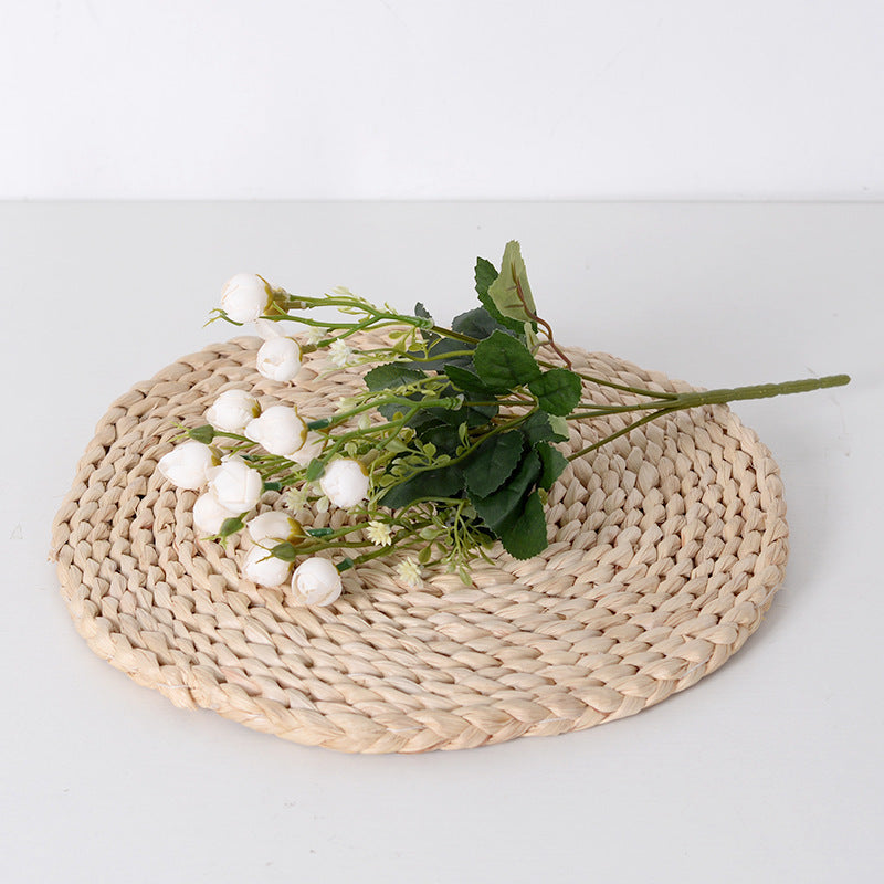 Elegant Faux Floral Rose Stem